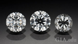 A grading report beside a sparkling triple excellent diamond, questioning if top grades always mean superior quality.