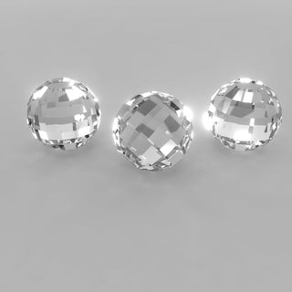 Spherical cut diamond showcasing smooth, rounded brilliance.