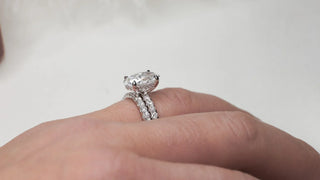 Elegant low-profile engagement ring with a sleek setting, perfect for everyday wear