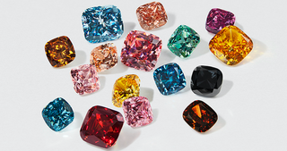 A vivid pink diamond next to a detailed Fancy Diamond Rarity Report—highlighting how official documentation verifies the uniqueness, origin, and value of fancy colored diamonds.