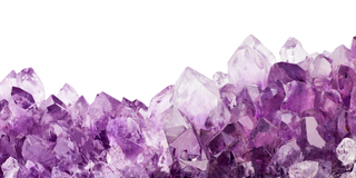 Amethyst jewelry set featuring a deep purple gemstone, perfect for February birthdays and symbolic gifting.