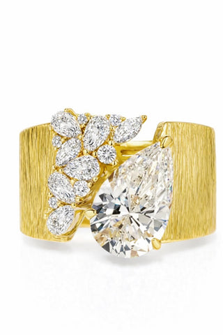 Water Drop Cocktail Ring