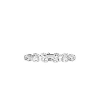 Classic Charm Tennis Bracelet - Sterling Silver Bracelet with Lab-Created Sapphires for Women