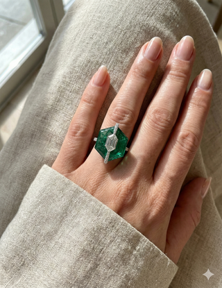 The Emerald Axis Ring