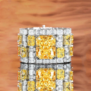 Lemon Drip Bracelet - Sterling Silver Bracelet with Yellow Lab-Created Sapphires for Women