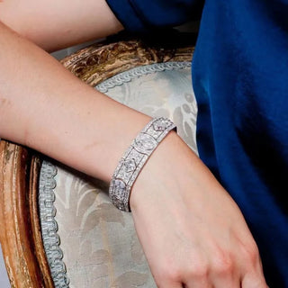 River of Light Bracelet - 925 Sterling Silver with Spinel Stones and Celestial Blue Option