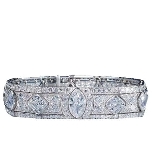 River of Light Bracelet - 925 Sterling Silver with Spinel Stones and Celestial Blue Option