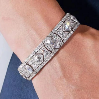 River of Light Bracelet - 925 Sterling Silver with Spinel Stones and Celestial Blue Option