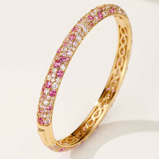 Royal Blush Bracelet for women in sterling silver with royal blue lab sapphires – elegant and refined jewelry for a subtle statement.