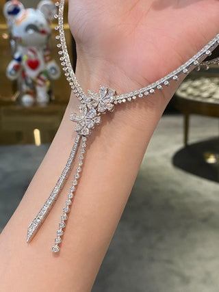 Gardenia Tassel Necklace