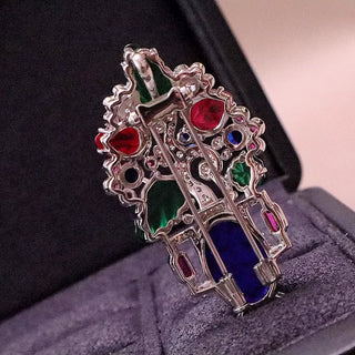 Sapphire Dynasty Brooch