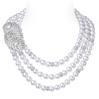 Halo Pearlline Necklace