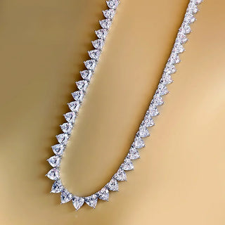 Heart Tennis Necklace