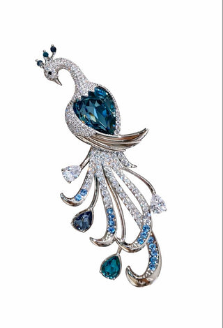 Peacock's Reign Brooch