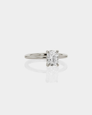 CUSHION CUT LAB DIAMOND CLASSIC SOLITAIRE RING 18K GOLD